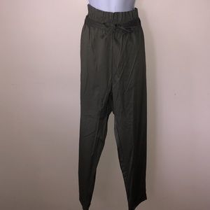 Olive Green Paperbag Pants